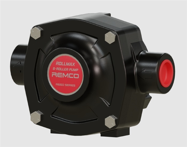 Remco R660C RollMax 6-Roller Sprayer Pump, 19.6 GPM, Cast Iron, CCW Rotation, 5/8" Shaft