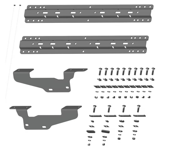 B&W Hitches RVK2405 Companion Fifth Wheel Hitch Bracket Set -- heavy-duty truck bed rail mounting kit for Ram pickups