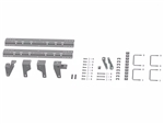 B&W Hitches RVK2605 Universal Mounting Rail for 5th wheel trailer hitch installation in full-size truck beds, 44.75 inch length