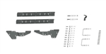 B&W Hitches RVR2500 Quick Fit Custom Install Bracket for 5th wheel hitch mounting, 28.5 x 13 x 5.5 inches, heavy-duty steel construction