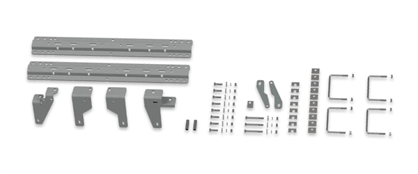 B&W Hitches RVR2605 Custom Fifth Wheel Brackets for Turnoverball Gooseneck Conversion, 27 lb steel bracket set