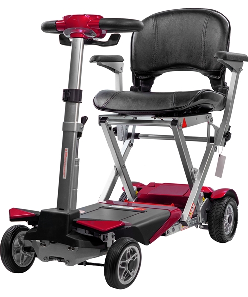 Enhance Mobility S3026-R Transformer 2 Automatic Folding Electric Mobility Scooter, Red