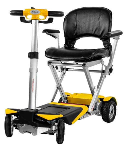 Enhance Mobility S3026-Y Transformer 2 Automatic Folding Electric Mobility Scooter, Yellow