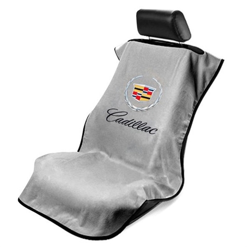 Seat Armour SA100CADG Seat Towel with Cadillac Logo - Gray
