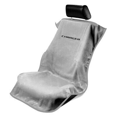 Seat Armour SA100CHARGG Seat Towel with Dodge Charger Logo -Gray