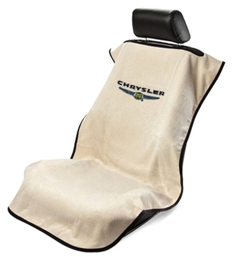 Seat Armour Seat Towel with Chrysler Logo - Tan