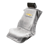 Seat Armour SA100CHVG Seat Towel with Chevrolet Logo - Gray