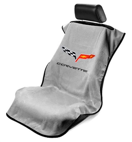 Seat Armour SA100COR6G Corvette Car Seat Towel - Gray