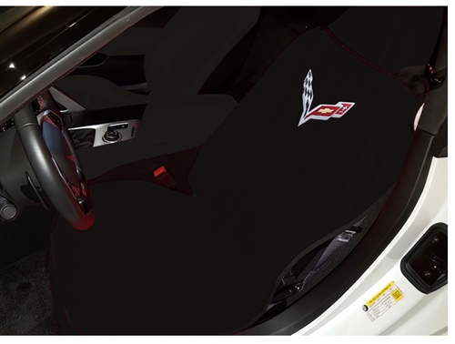 Seat Armour SA100COR8B Corvette C8 Car Seat Cover - Black