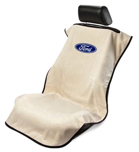Seat Armour SA100FORT Ford Logo Car Seat Cover - Tan