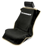 Seat Armour Hummer Logo Car Seat Cover - Black