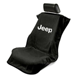 Seat Armour Jeep Letters Car Seat Cover - Black
