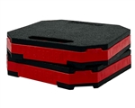SnapPad STK2-RED StakPad Stackable RV Jack Pad and Leveling Block - Red - 2 Pack
