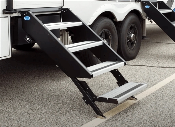 MORryde STP54-076 Add-A-Step Tread, 19.5" Narrow Adjustable Ground Step for Gen 2 StepAbove RV Entry Steps