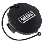 Valterra T1020VP 3" RV Termination Cap with Bayonet Hooks, Black Waste Valve Cap