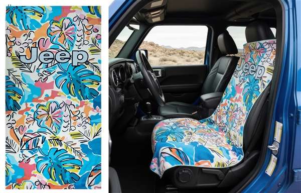 Seat Armour Towel 2 Go Jeep Palms Seat Cover
