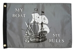 Taylor Made 1613 My Boat My Rules Novelty Flag - 12" x 18"