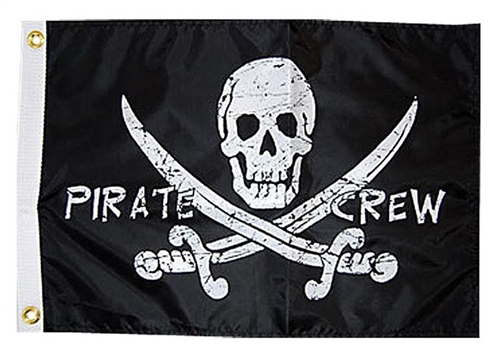 Taylor Made 1799 Pirate Crew Novelty Flag - 12" x 18"