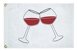 Taylor Made 5118 Wine Glasses Flag - 12" x 18"