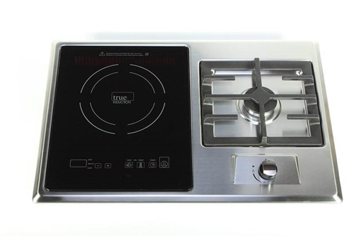 True Induction TI-1+1B Gas Burner And Induction Cooktop