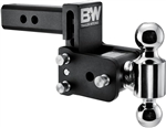 B&W Hitches TS10035B Dual Ball Mount Class IV Trailer Hitch Ball Mount - 1-7/8" and 2" Balls