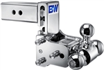 B&W Hitches TS20048C Tow & Stow Chrome Tri-Ball Mount, 2.5" Shank, 1-7/8", 2", 2-5/16" Chrome Balls