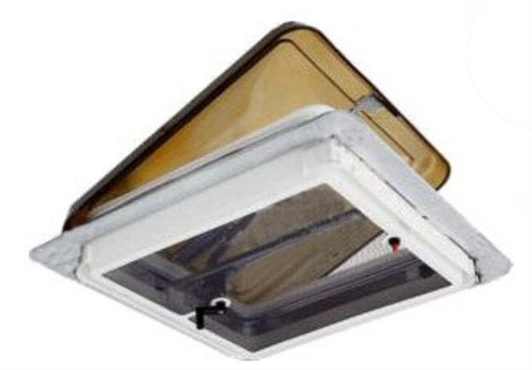 Ventline V2092-603-00 Non-Powered Smoke RV Roof Vent, 14 x 14 Inch