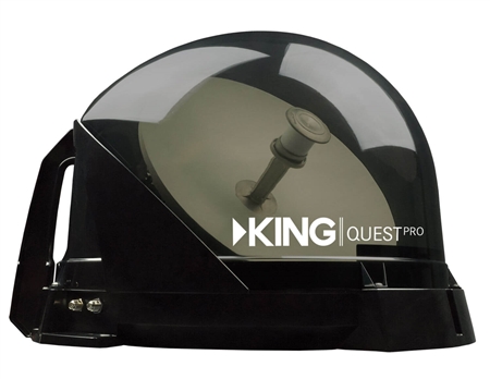 KING Quest Pro KOP4800 Premium RV Satellite Antenna - Smoke