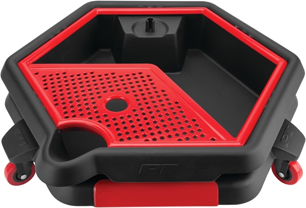 Performance Tool W4074 2-in-1 Rolling Drain Pan and Tool Caddy