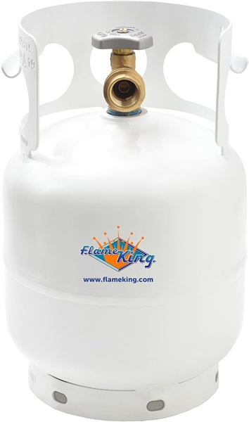 Flame King YSN5LB 5 lb Refillable Steel Propane Cylinder with OPD Valve