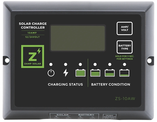 Zamp Solar ZS-10AW 5 Stage Solar Charge Controller - 10 Amp
