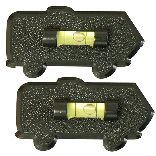 Prime Products 28-0111 Motorhome Bubble Level - Black - 2 Pack