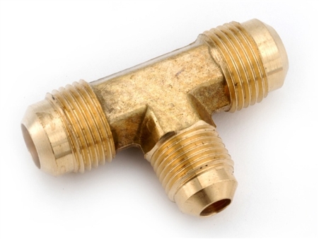 Anderson Brass Flared Reducing Tee - 1/2" x 1/2" x 3/8"