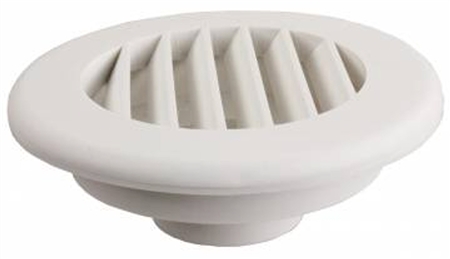 JR Products HV2PW-A 2", Polar White Themovent Ducted Heat Vent Without Damper