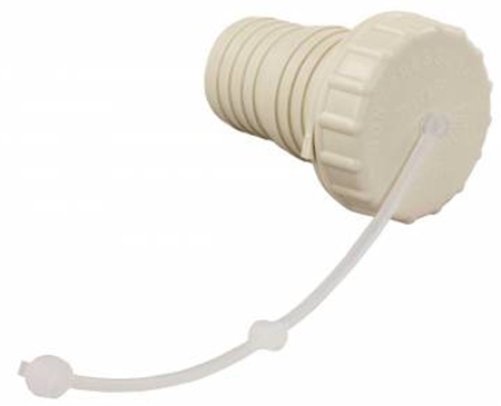 JR Products 222/224CW-A Gravity Water Fill Cap/Strap/Spout- Colonial White