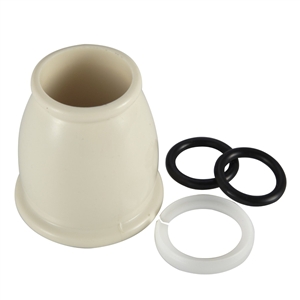 Dura Faucet Bisque Bell Style Spout Nut & Rings Kit