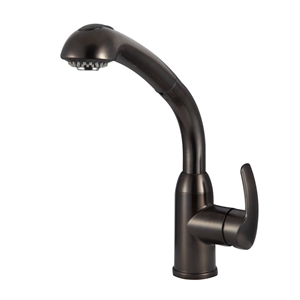 Venetian Bronze Hi-Rise Pull-Out Brass RV Kitchen Faucet