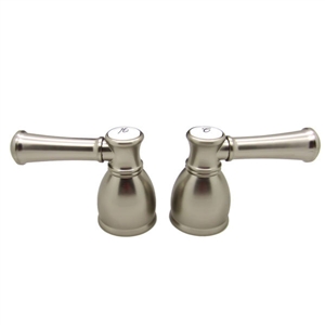 Satin Nickel Designer Bell Style Lever Dura Faucet Handles