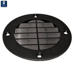 T-H Marine LV-1-DP Round Louvered Vent Cover For Pontoon Boats - Black