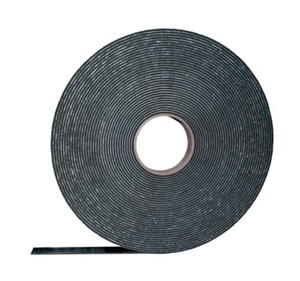 AP Products 018-1400125B Black Mylar Backed PVC Foam Tape - 1/4" x 1 1/2" x 30'