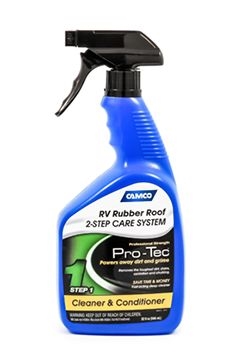 Camco 41066 Pro-Tec RV Rubber Roof Cleaner, Step 1 - 32 oz