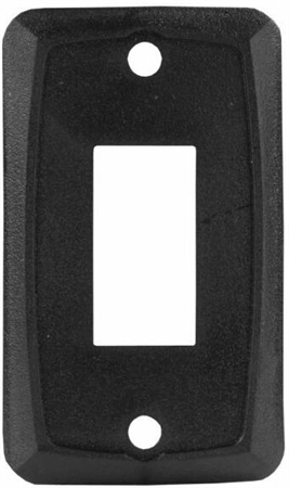 JR Products 12851-5 5 Pack Single Switch Face Plate - Black