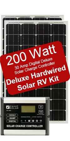 Zamp Solar Battery Charger Deluxe RV Kit 200W Panal