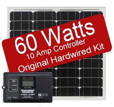 Zamp Solar 60 Watt 10 Amp Original Hard-wired Kit