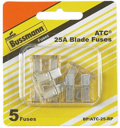 Bussmann BP/ATC-25-RP Bp/Atc25 Amp Fuses - 5Pk