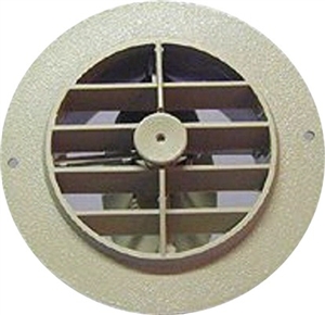 D&W 3840ROW Air Vent With Damper - Off White - 4"
