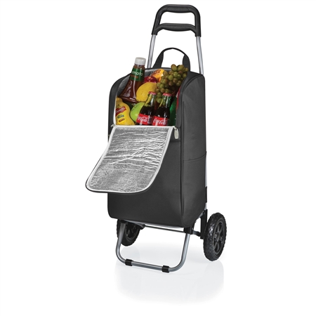 Picnic Time 545-00-175-000-0 Cart Cooler With Trolley - Black