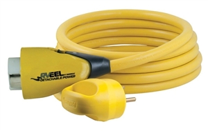 Marinco RVEEL Pigtail Locking Adapter, 30A M To 50A F, 25'