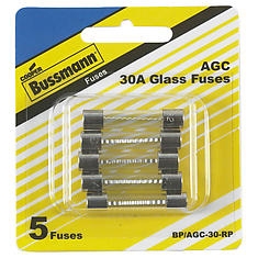 Bussmann BP/AGC-30-RP AGC 30 Amp Fuse
