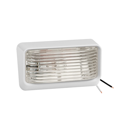Bargman 31-78-531 White Porch Light With Clear Lens
